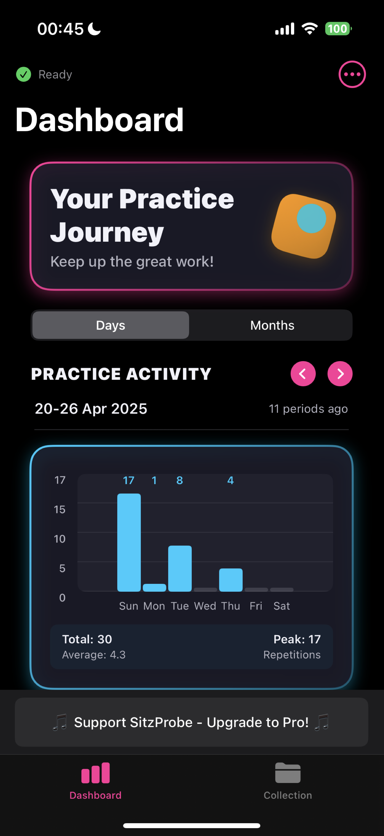 SitzProbe App Screenshot