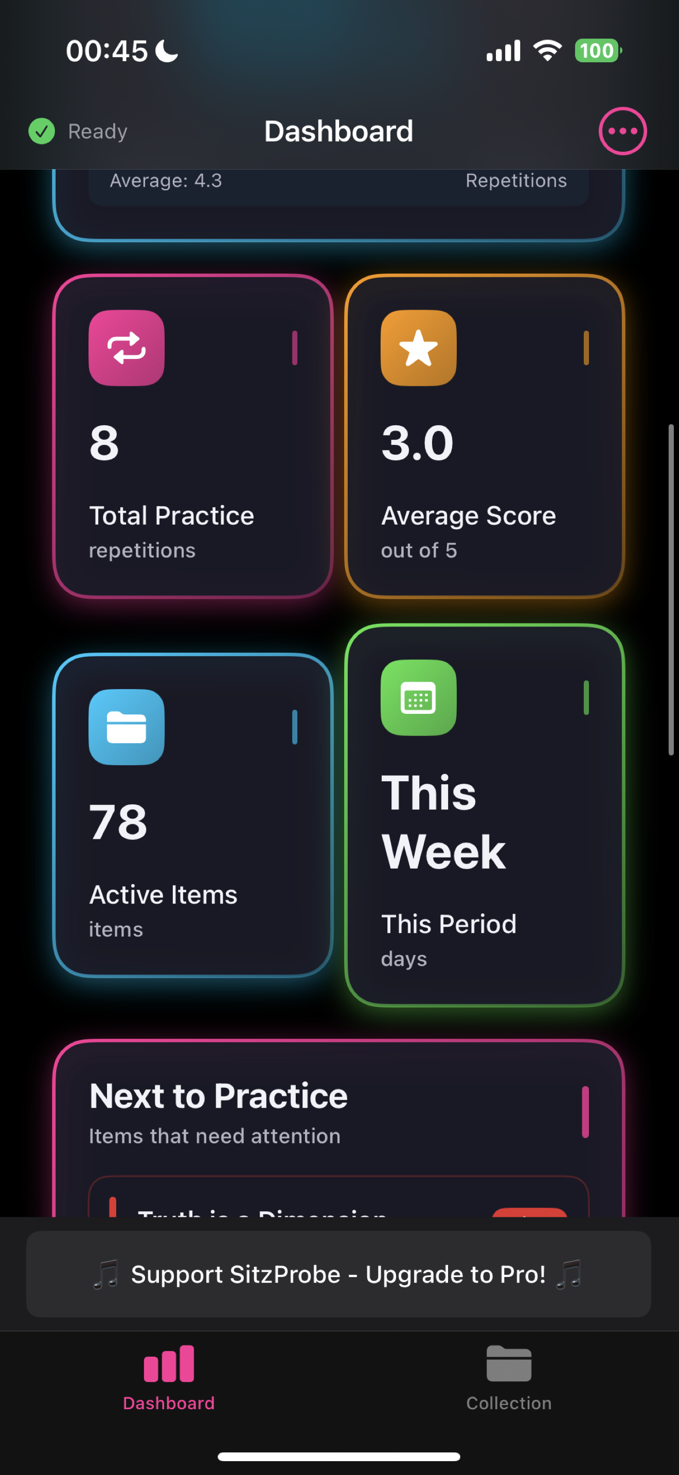 SitzProbe App Screenshot